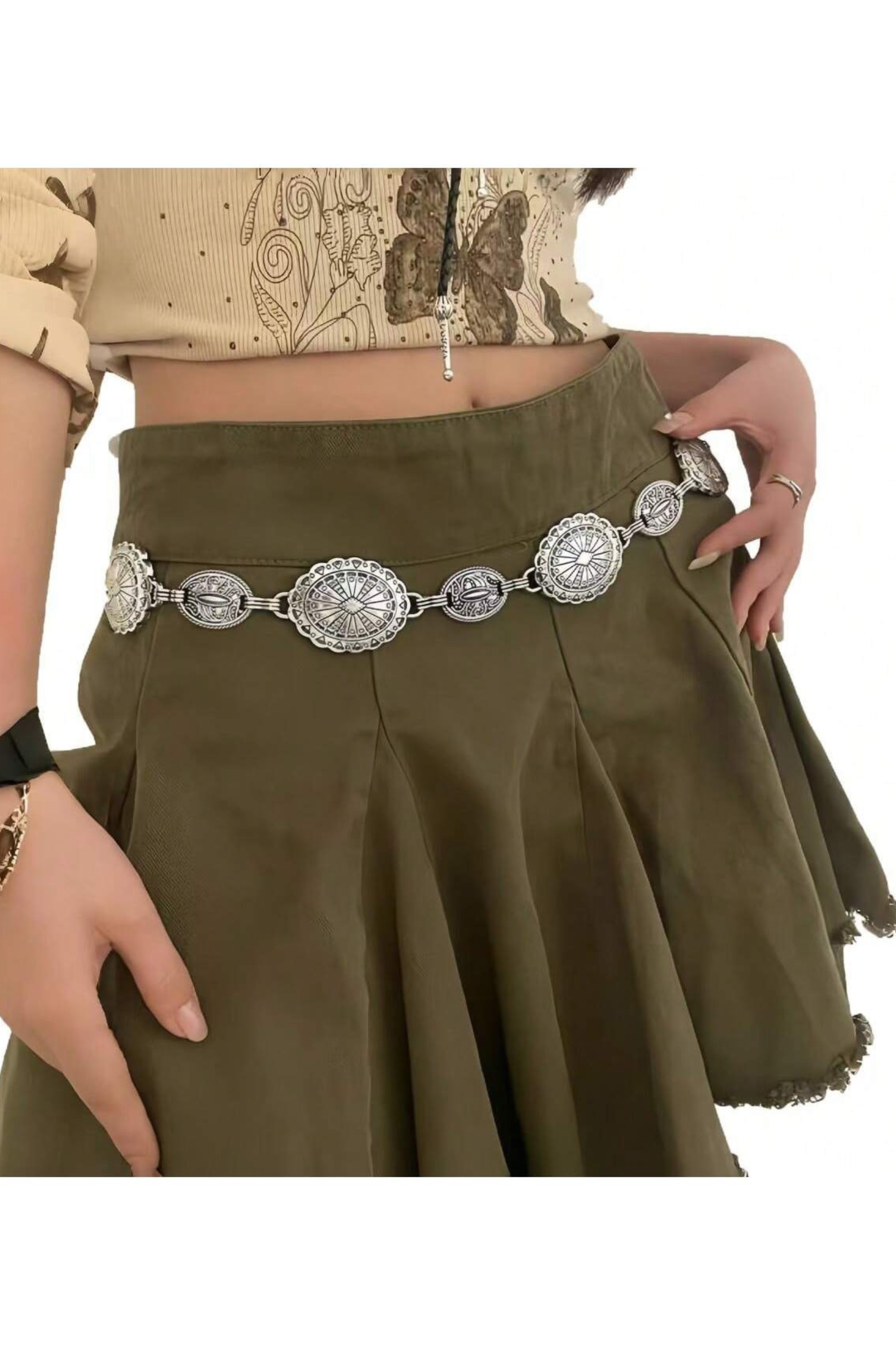 Silver Vintage Belt